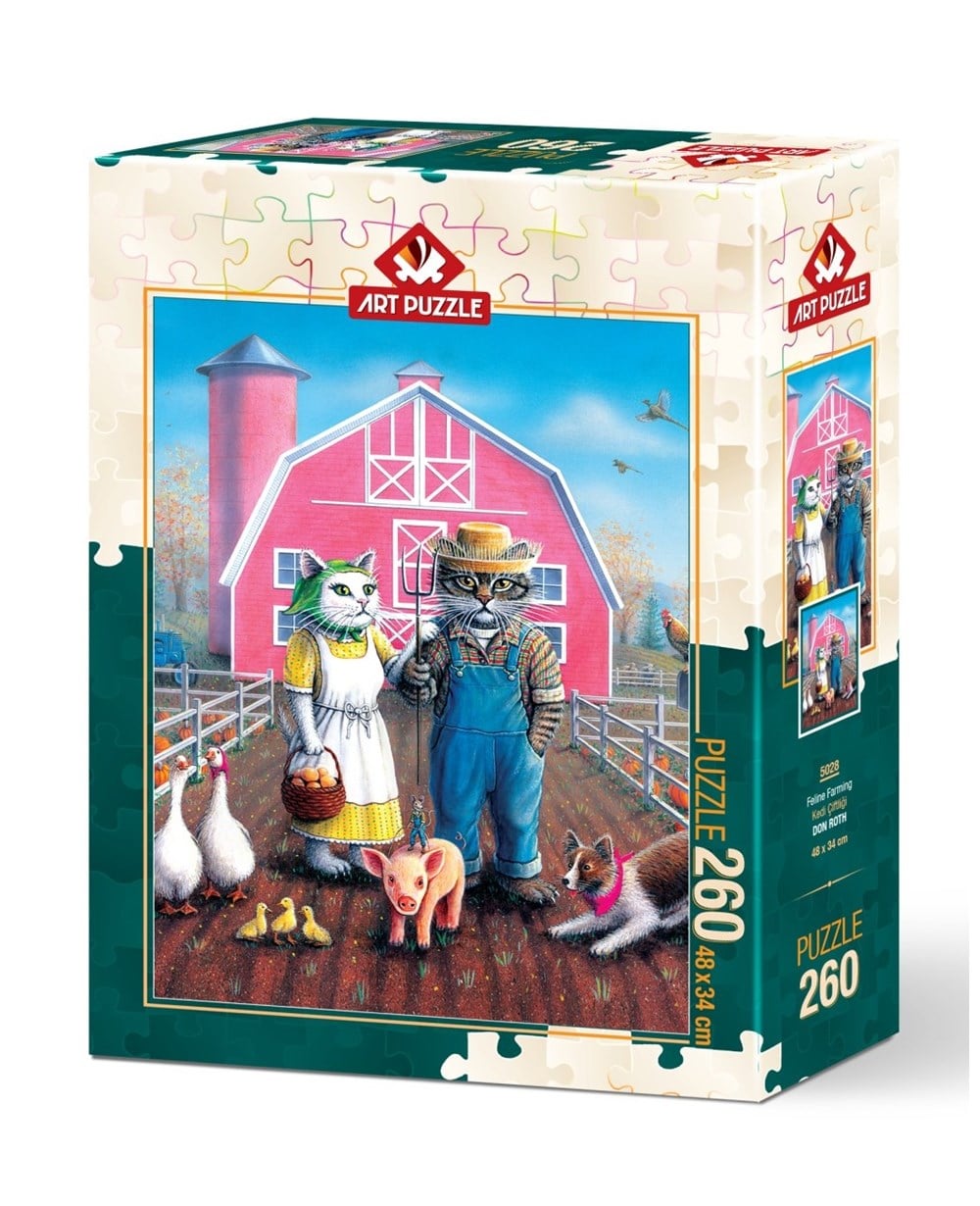 Çocuk Puzzle, ART PUZZLE, Art Puzzle Kedi Çiftliği 260 Parça Puzzle 5028