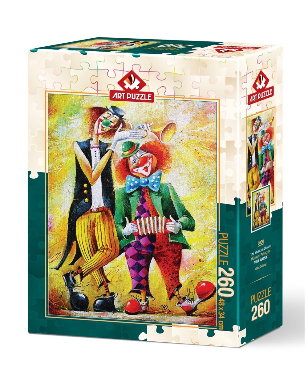 Çocuk Puzzle, ART PUZZLE, Art Puzzle Müzisyen Palyaçolar 260 Parça Puzzle 5030