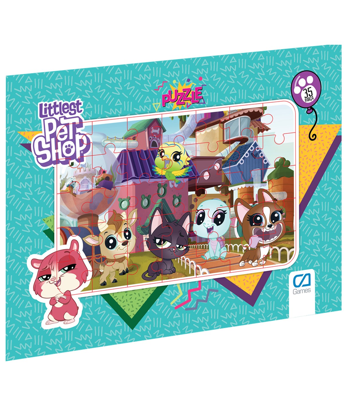 Çocuk Puzzle, CA Games, CA Games 5019 Lıttlest Pet Shop Frame Puzzle 35 40329