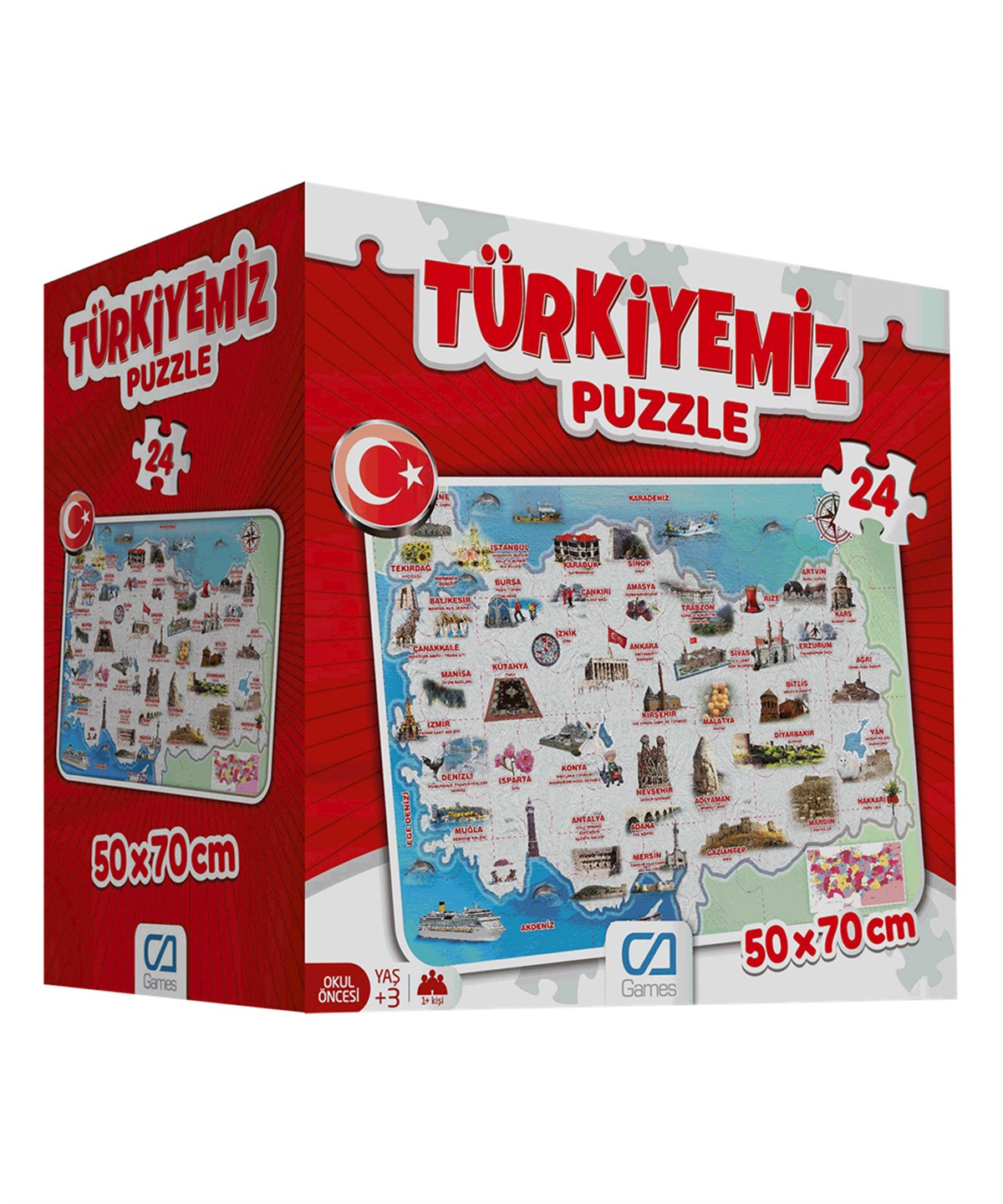 Çocuk Puzzle, CA Games, CA Games 5079 Türkiyemiz Yer Puzzle