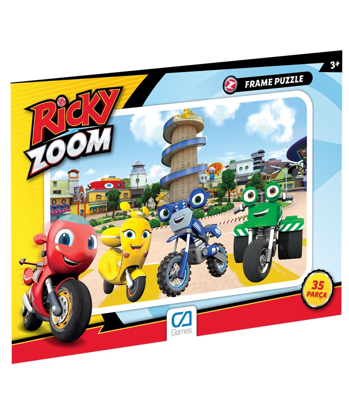 Çocuk Puzzle, CA Games, CA Games 5115-5116 Ricky Zoom Frame Puzzle 35