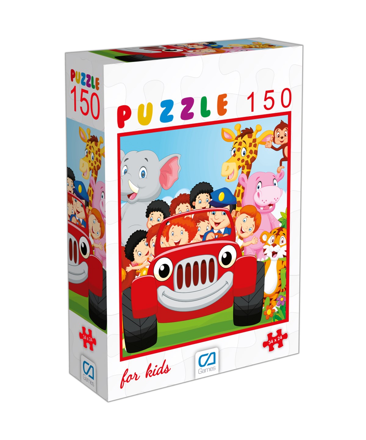 Çocuk Puzzle, CA Games, CA Games 6103 Hayvanlar Puzzle 150 Parça