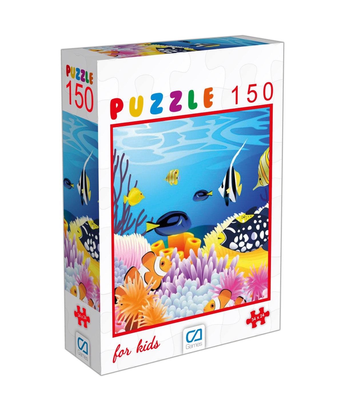 Çocuk Puzzle, CA Games, CA Games 6106 Balıklar Puzzle 150 Parça