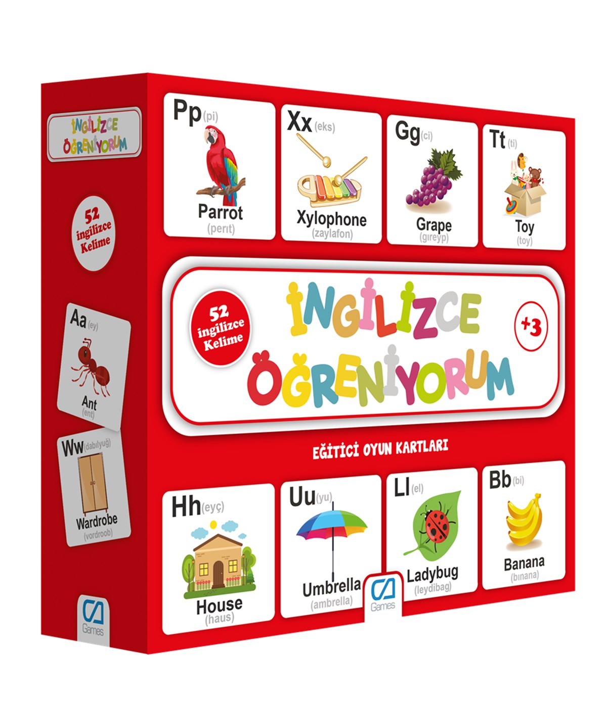 Çocuk Puzzle, CA Games, CA Games Eğitici Oyun Kartları İngilizce Öğreniyorum 5044