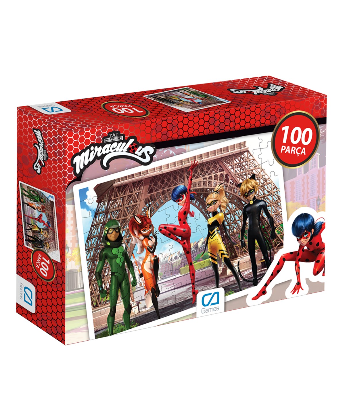 Çocuk Puzzle, CA Games, CA Games Miraculous 100 Parça Puzzle 5002