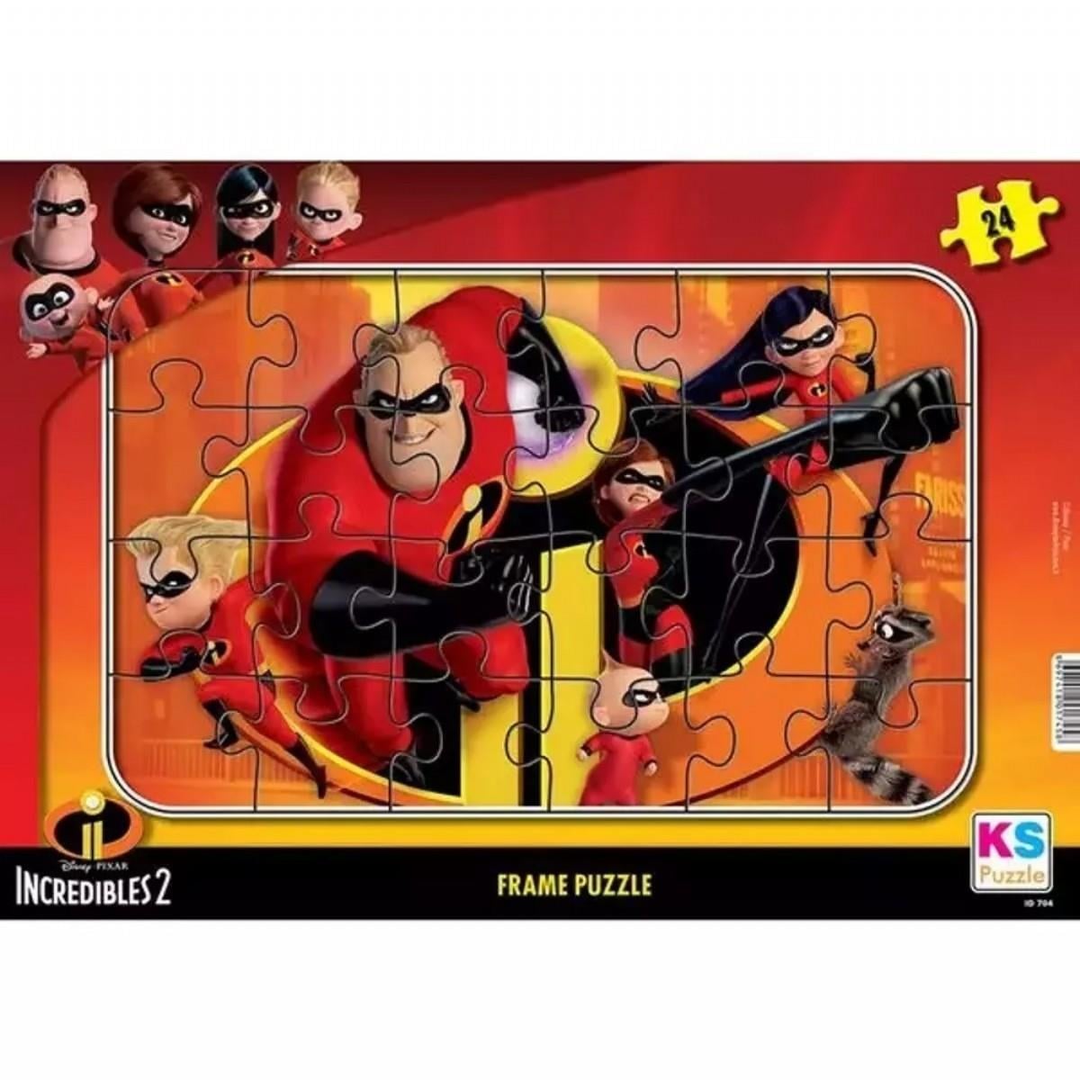 Çocuk Puzzle, KS GAMES, Incredibles Frame Puzzle 24 Parça