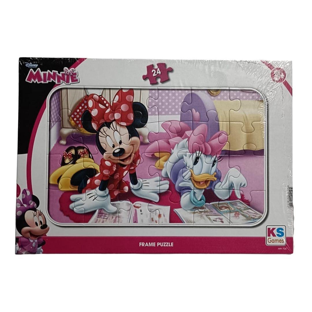 Çocuk Puzzle, KS GAMES, Minnie Frame Puzzle 24 Parça