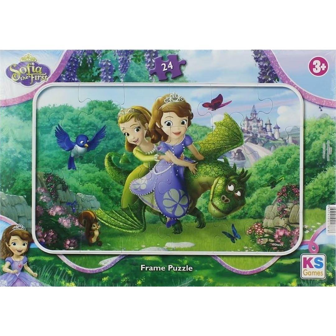 Çocuk Puzzle, KS GAMES, Sofia Frame Puzzle 24 Parça