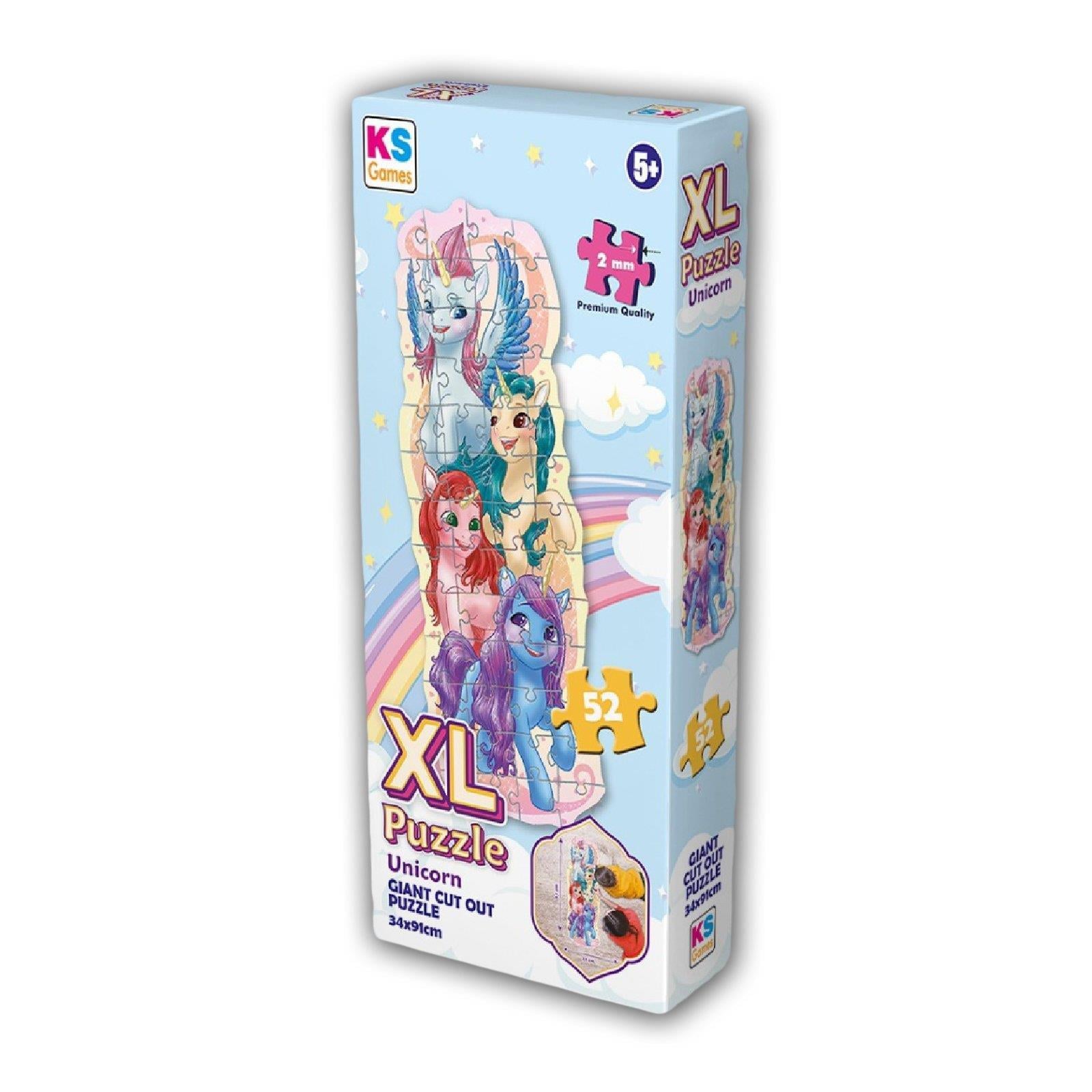 Çocuk Puzzle, KS GAMES, Unicorn XL Puzzle 52 Parça 28614