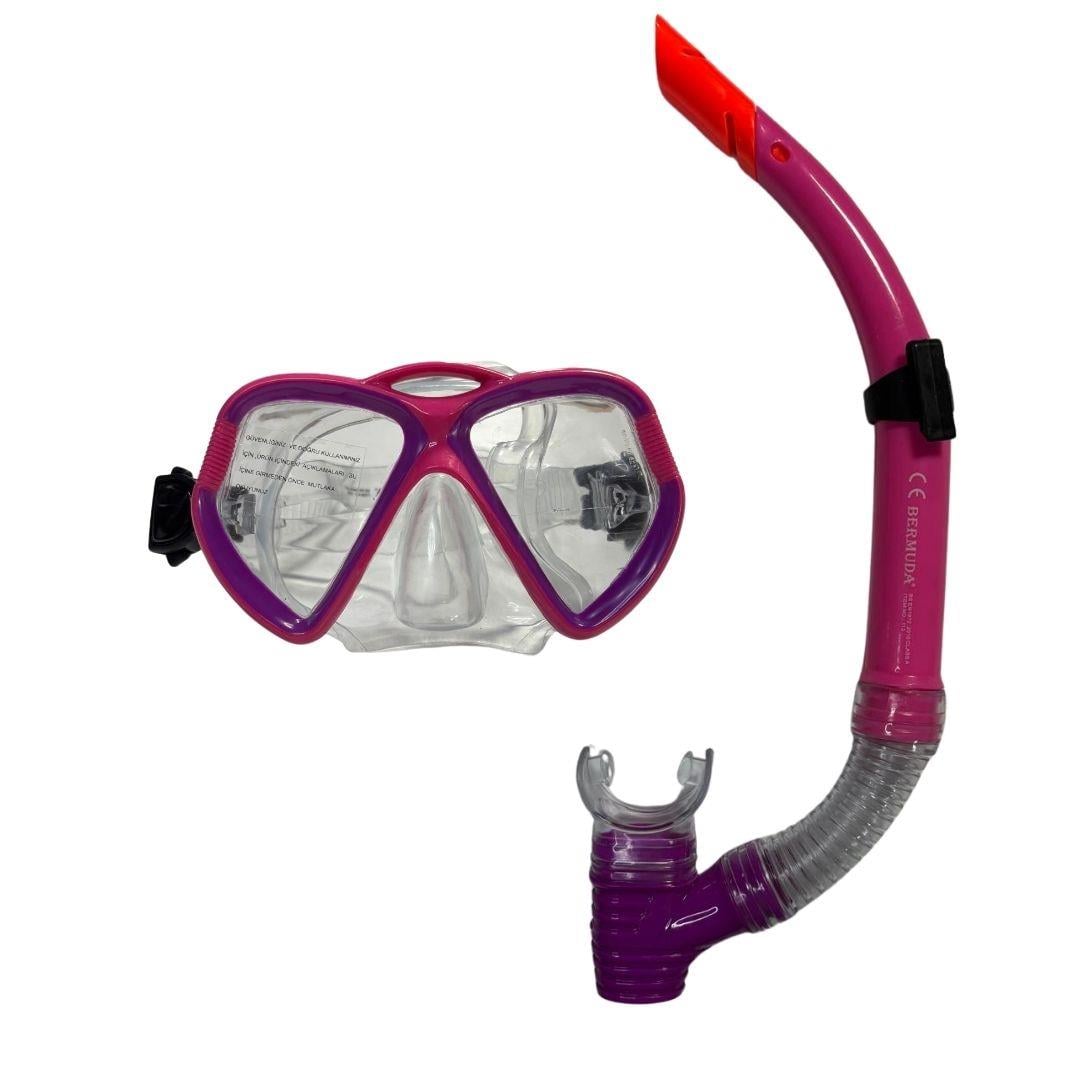 Deniz ve Havuz Ürünleri, OSMAN KIZILKAYA, Bermuda PBH Maske Snorkel Set 2363A Pembe