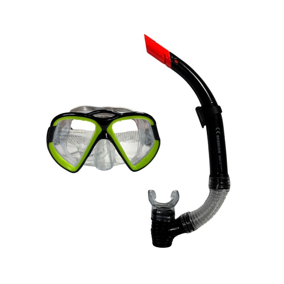 Deniz ve Havuz Ürünleri, OSMAN KIZILKAYA, Bermuda PBH Maske Snorkel Set 2363A Siyah