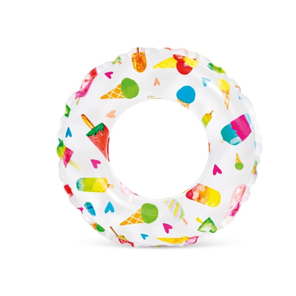 Deniz ve Havuz Ürünleri, intex, Intex Desenli Simit 51 cm 3-6 Yaş 52302 Dondurma Desenli