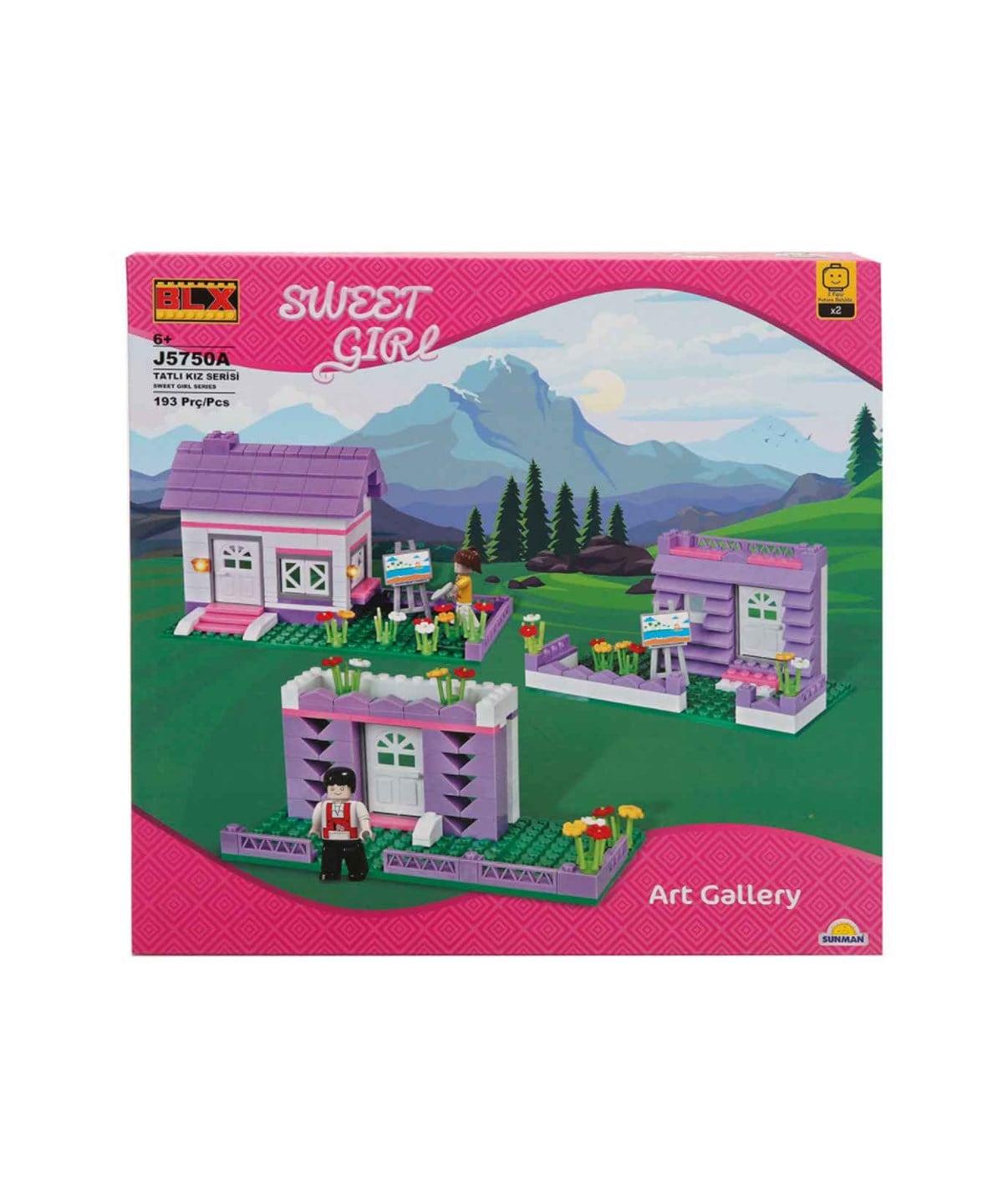 Diğer Lego Setleri, Sunman, BLX J5750A Sweet Girl Ev ve Kafe 21366 Ev Modeli