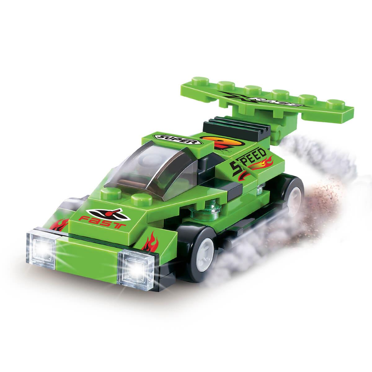 Diğer Lego Setleri, Sunman, BLX Racing Yarış Arabası Yapı Seti C0301A 92779 Yeşil