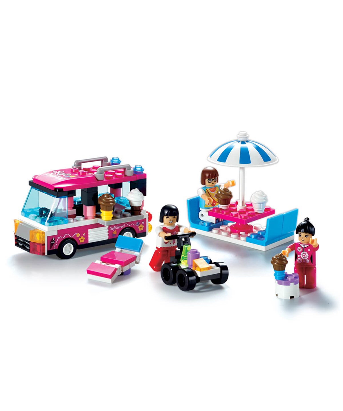 Diğer Lego Setleri, Sunman, BLX Sweet Girl Eğlence Zamanı C203A 91727 Dondurma