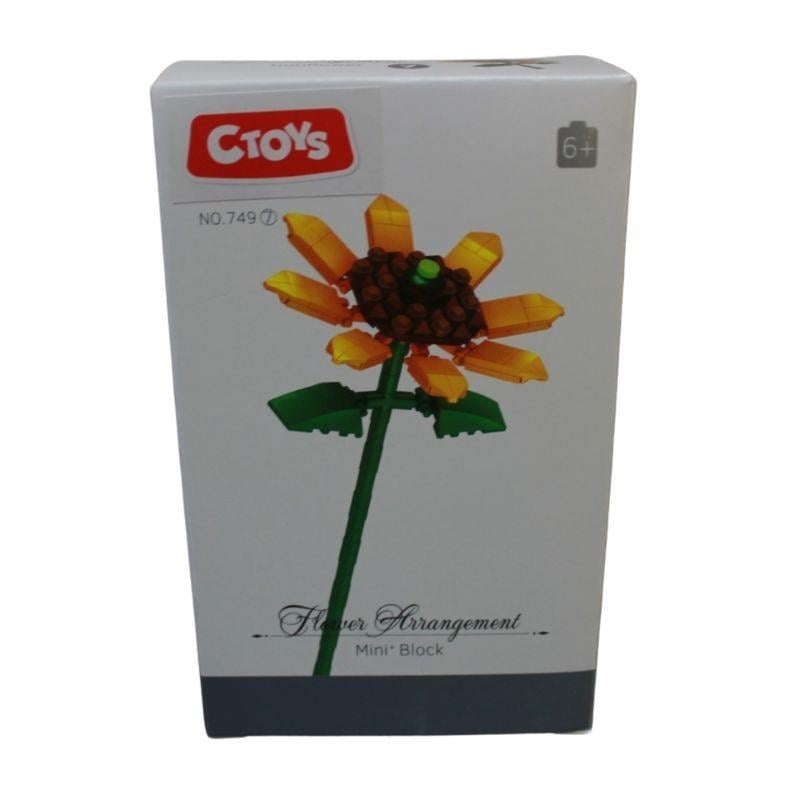 Diğer Lego Setleri, Ceren, CTOY Mini Blok Çiçekler 72409 Ayçiçeği