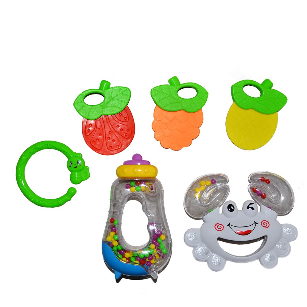 Dişlik ve Çıngıraklar, Gepettoys, Diş Kaşıyıcılı Çıngırak Beyaz Yengeç Çıngırak Seti 65676