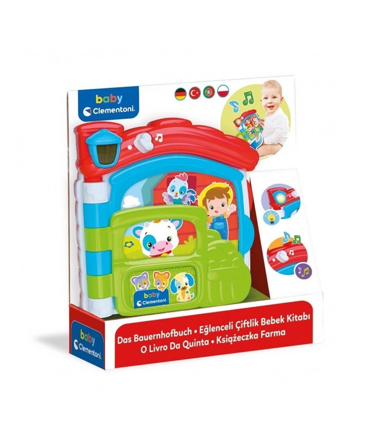 Eğitici Bebek Oyuncakları, Clementoni, Baby Clementoni Bebek Kitabı 17652