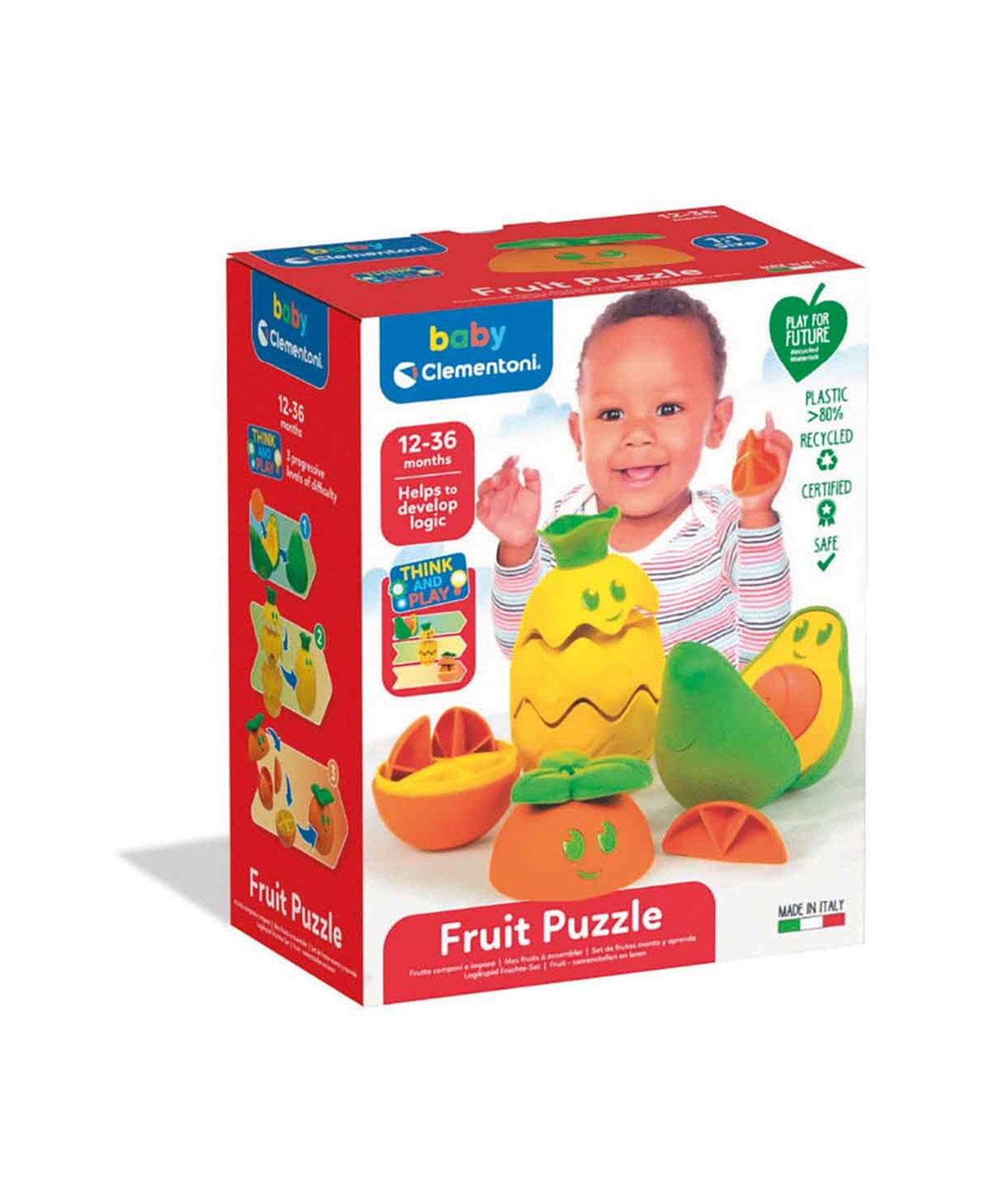Eğitici Bebek Oyuncakları, Clementoni, Clementoni Baby Clementoni Fruit Puzzle 17686
