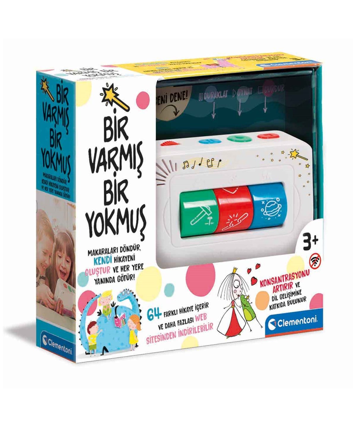 Eğitici Bebek Oyuncakları, Clementoni, Clementoni Hikayeci Bir Varmış Bir Yokmuş 64545