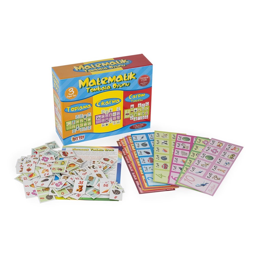 Eğitici Bebek Oyuncakları, Dıytoy, DiyToy Matematik Tombala Etkinlik Oyunu