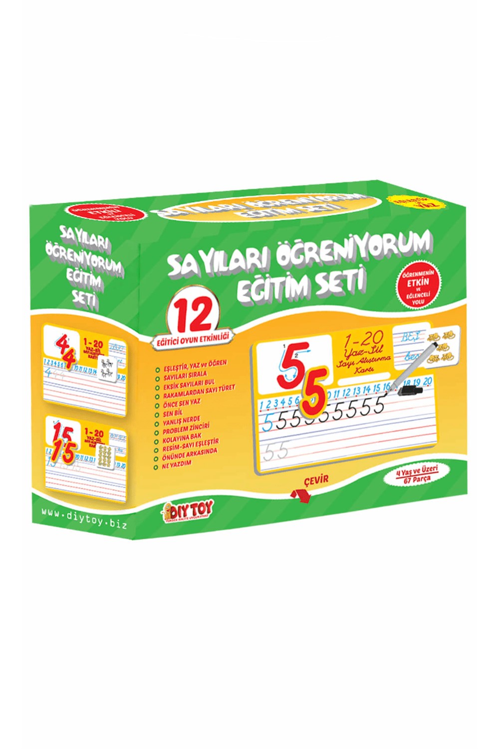 Eğitici Bebek Oyuncakları, Dıytoy, Dıytoy Sayılar Öğreniyorum Eğitim Seti 12 Eğitici Oyun Etkinliği
