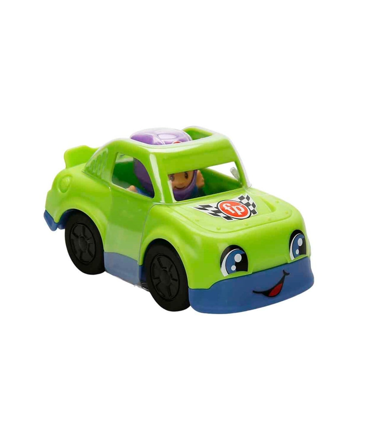 Eğitici Bebek Oyuncakları, Fisher Price, Fisher Price Little People Araçları GGT33 GTT71 Yeşil Yarış Arabası