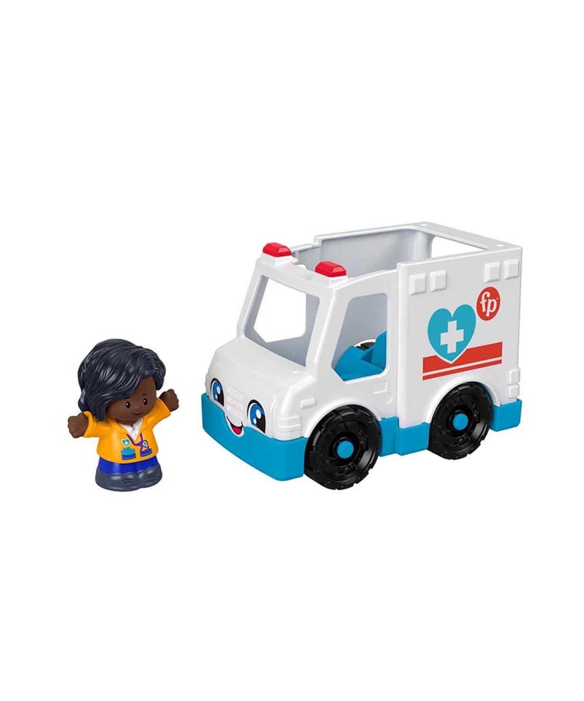 Eğitici Bebek Oyuncakları, Fisher Price, Fisher Price Little People Araçları GGT33 GWD13 Ambulans