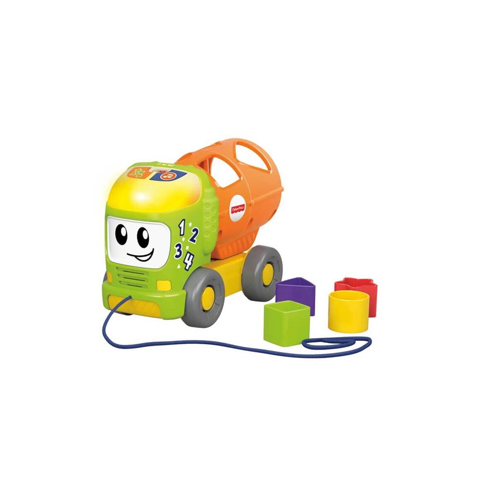 Eğitici Bebek Oyuncakları, Fisher Price, Fisher Price Eğitici Sevimli Kamyon Müzikli GFY41
