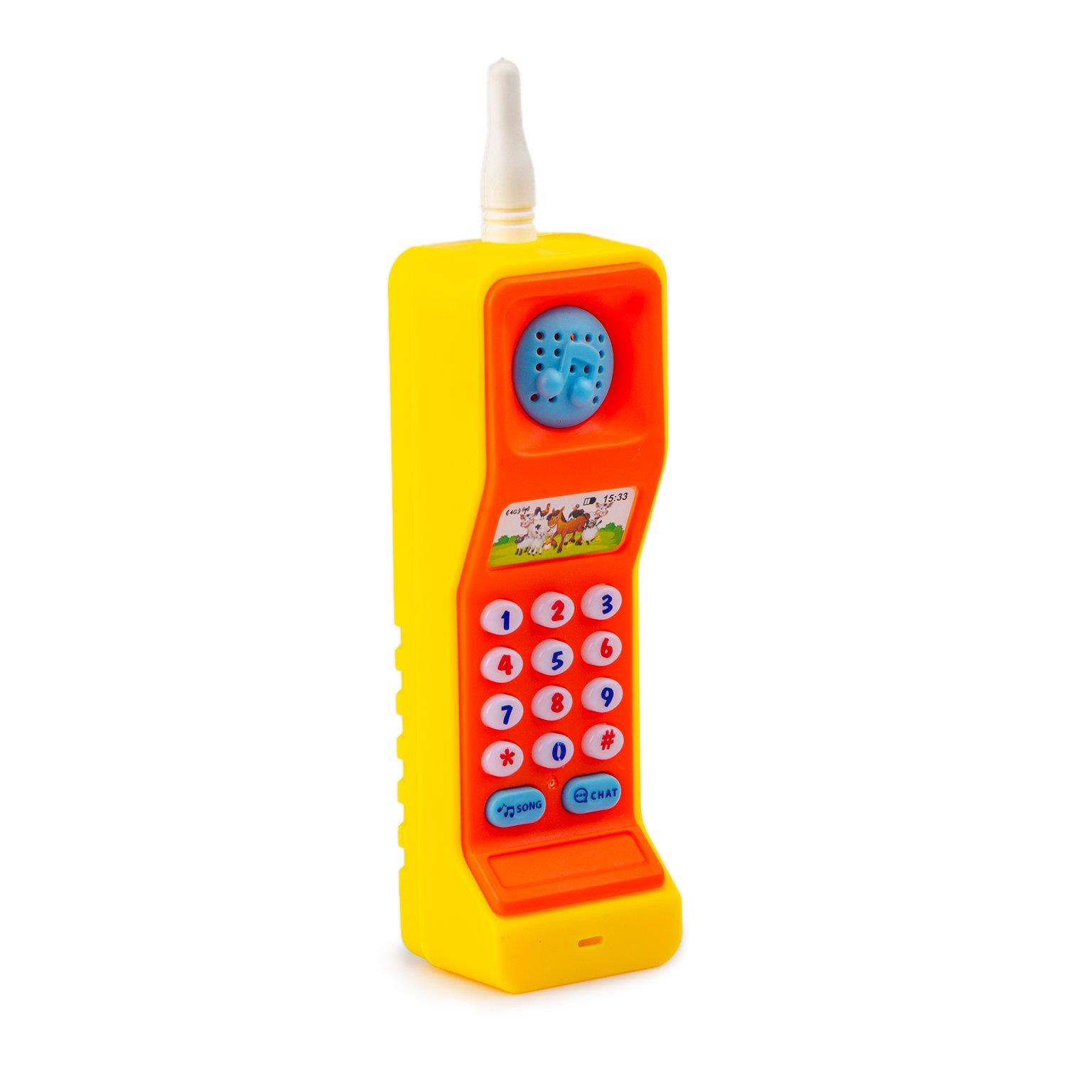 Eğitici Bebek Oyuncakları, KAYYUM OYUNCAK, Kayyum My Funny Sesli Işıklı Eğitici Telefon 00474 Sarı