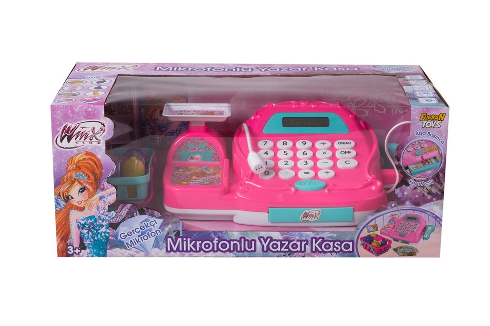 Eğitici Elektronik Oyuncaklar, Winx, Winx Lisanslı Mikrofonlu Pilli Yazar Kasa FR37111