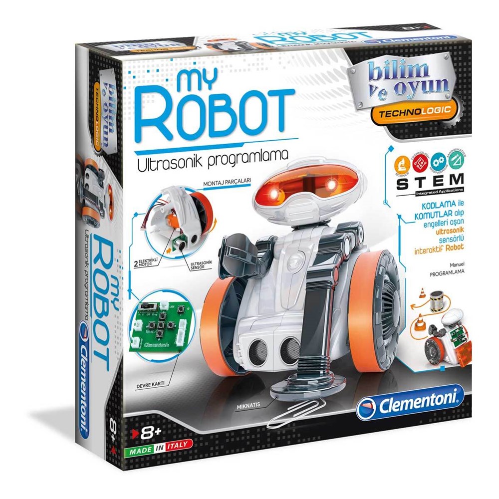 Eğitici Robotlar, Clementoni, Clementoni My Robot Ultrasonik Programlama 64949