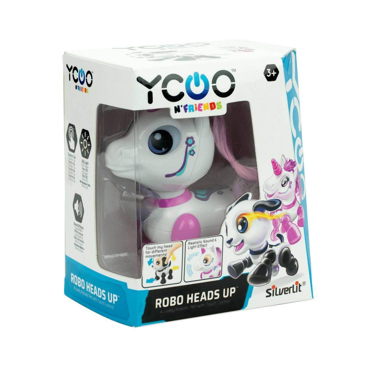 Eğitici Robotlar, SİLVERLİT, Silverlit Robo Heads Up Robot Evcil Hayvanlar 85238 Sihirli Unicorn