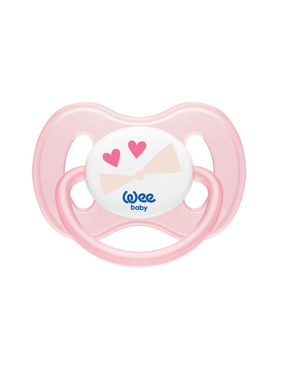 Emzik, WEE BABY, Wee Baby Damaklı Kelebek Emzik No:1 0-6Ay 158 Pembe