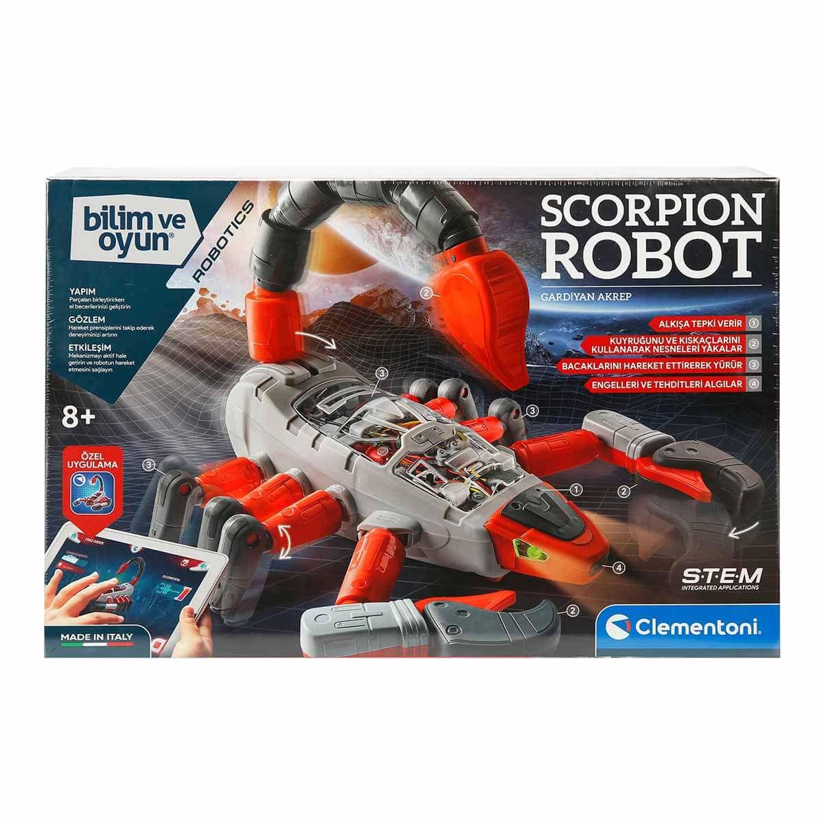 Erkek Oyuncakları, Clementoni, Clementoni Robotik Laboratuvarı Scorpion Robot 64331