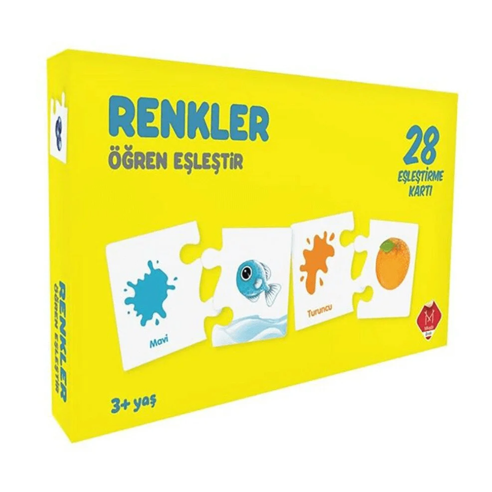 Eşleştirme Oyunları, Laço Kids, Renkler Eşleştirme Kartları 28 Kart