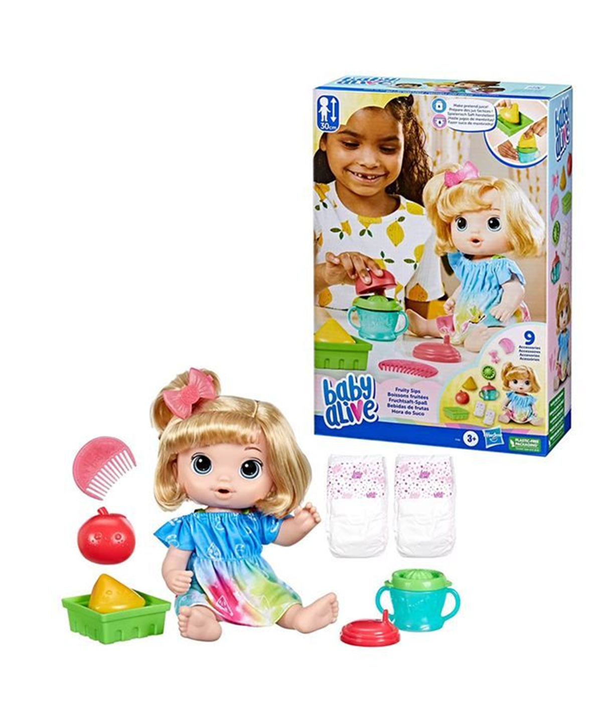 Et Bebekler, Baby Alive, Baby Alive Bebeğimle Eğlenceli Yudumlar Sarışın F7356