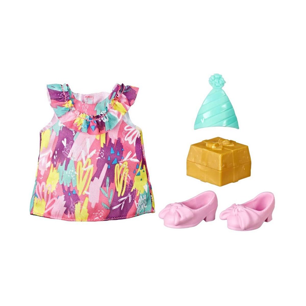 Et Bebekler, Baby Alive, Baby Alive Minik Bebeğin Moda Aksesuarları E6645 E7170 Doğum Günü Elbisesi