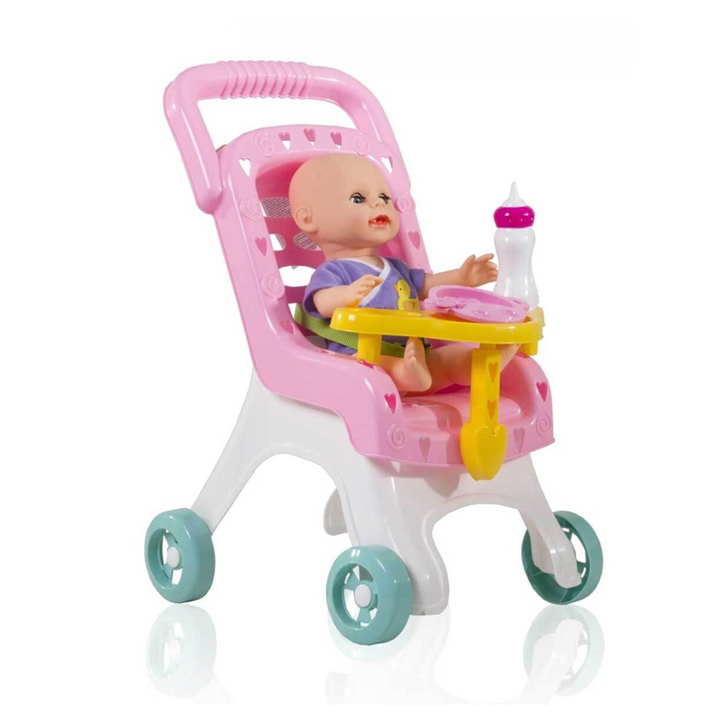 Et Bebekler, Furkan Toys, CiciBaby Pusetli Bebeğim FR56600