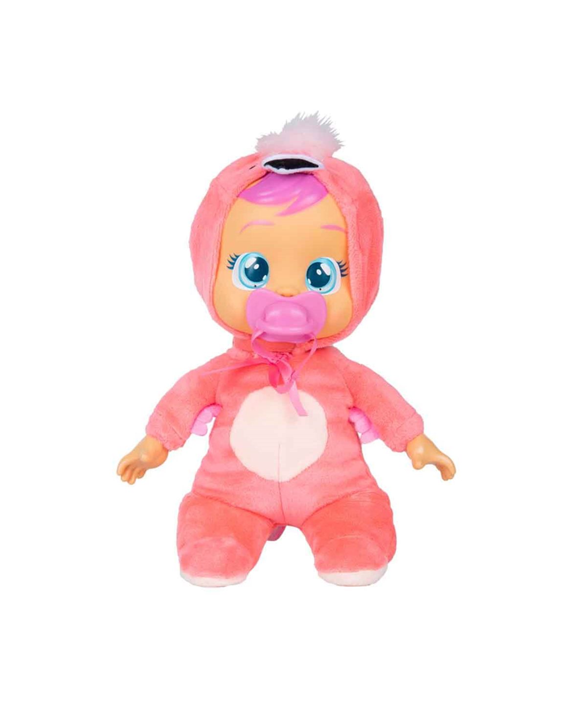 Et Bebekler, CRY BABIES, Cry Babies Ağlayan Yumuş Bebekler CYB32100 Flamingo Tulumlu Bruny