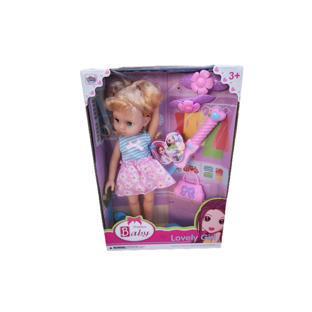 Et Bebekler, Merkez Oyuncak, Lovely Girl Aksesuarlı Bebek Oyun Seti 55902 Pembe Çiçekli