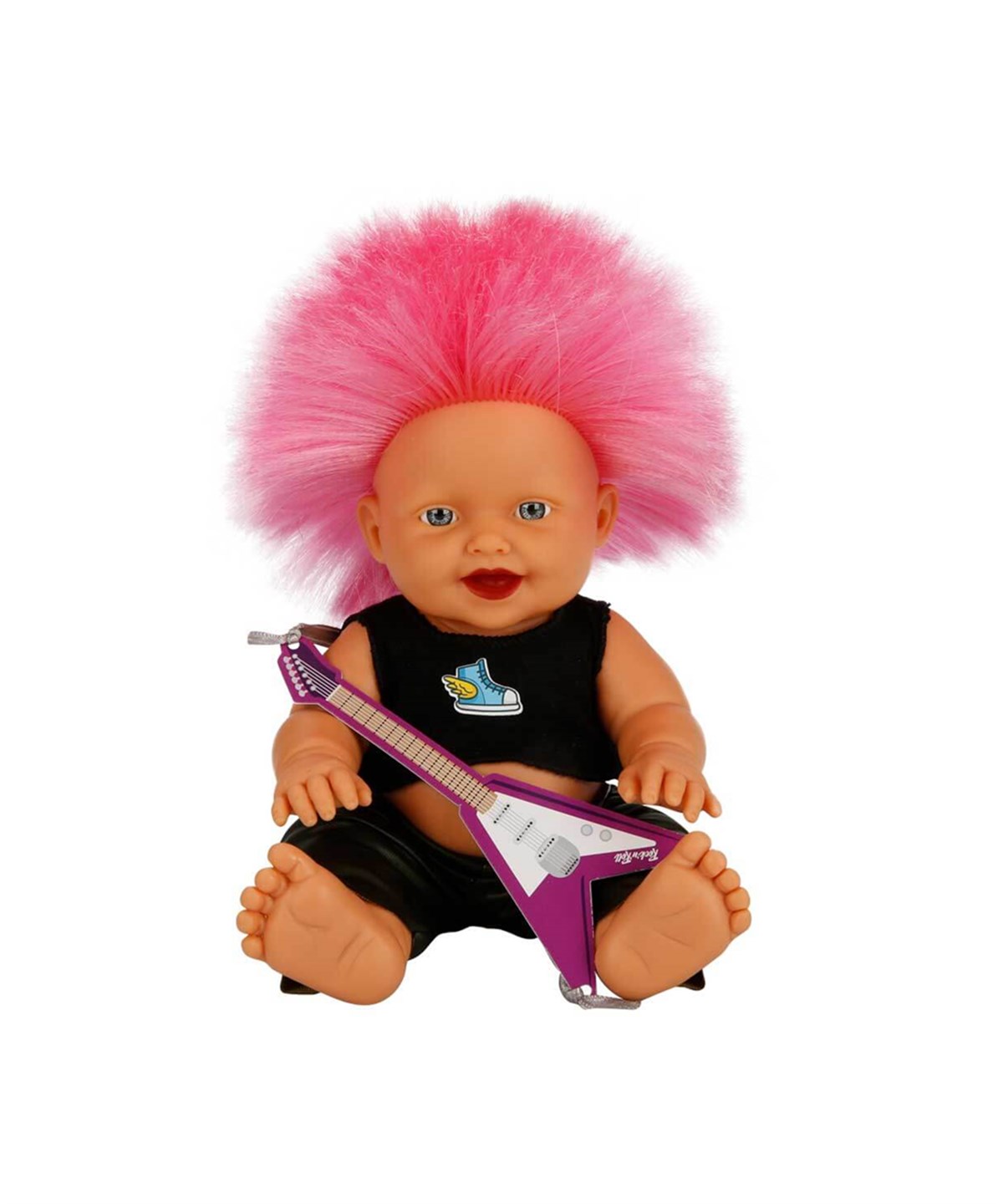 Et Bebekler, Sunman, Punk Nil Bebek 23 cm 23495 Pembe Kirpi Saç
