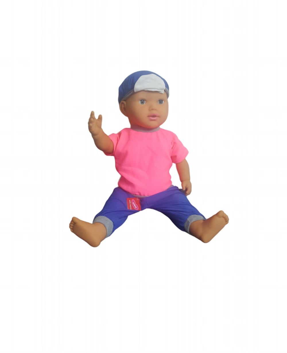 8698613050851, Et Bebekler, Gamze Oyuncak, Türkçe Konuşan Tombul Kel Bebek Büyük Boy 60 Cm Pembeli 50851