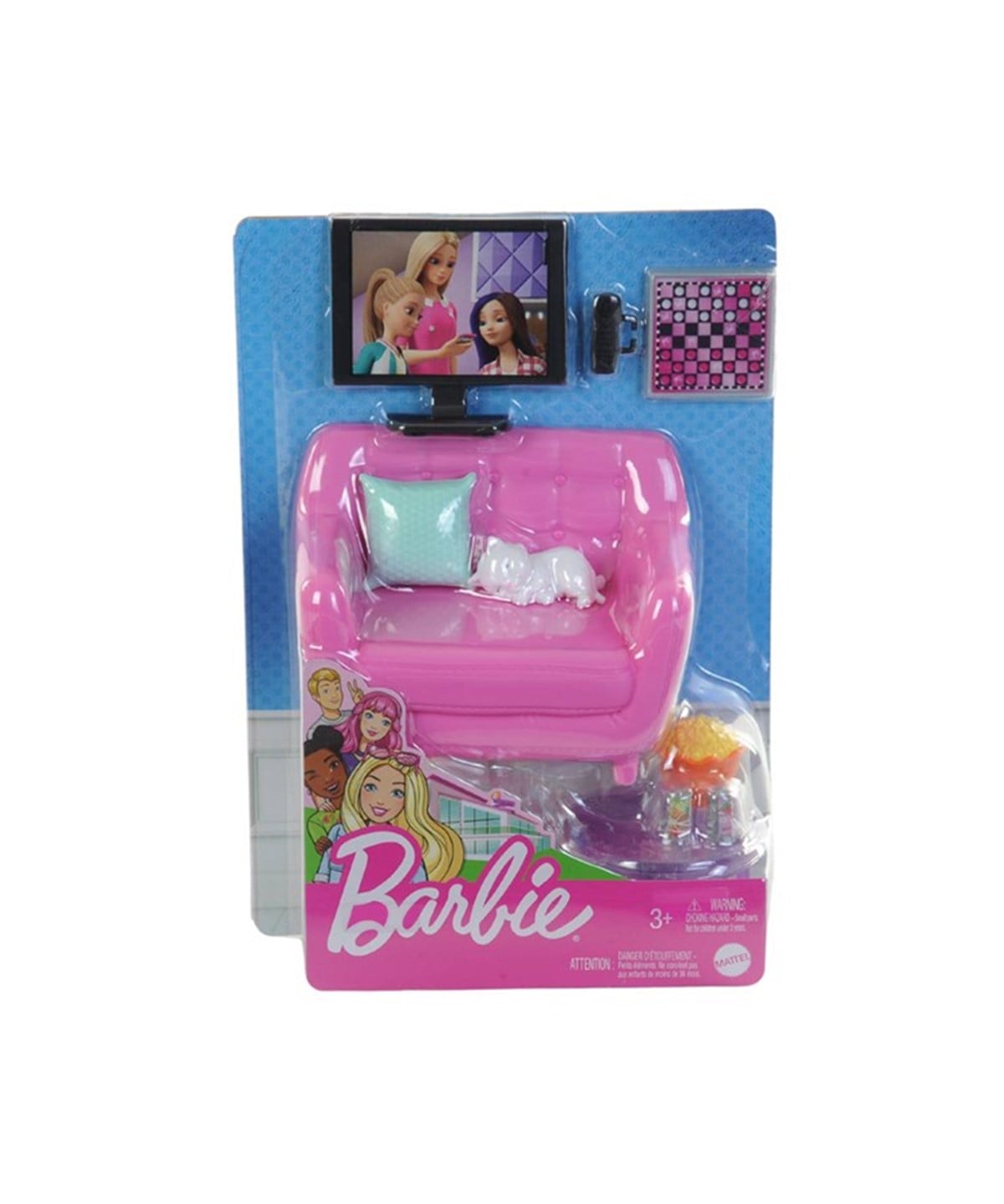 Evcilik Aksesuarları, Barbie, Barbie Ev Dekorasyon Setleri GRG75 HJL55 Koltuk