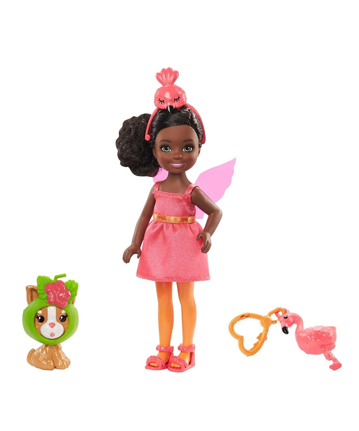Evcilik Aksesuarları, Barbie, Barbie Kostümlü Chelsea ve Hayvancığı Oyun Setleri GHV69 GJW30