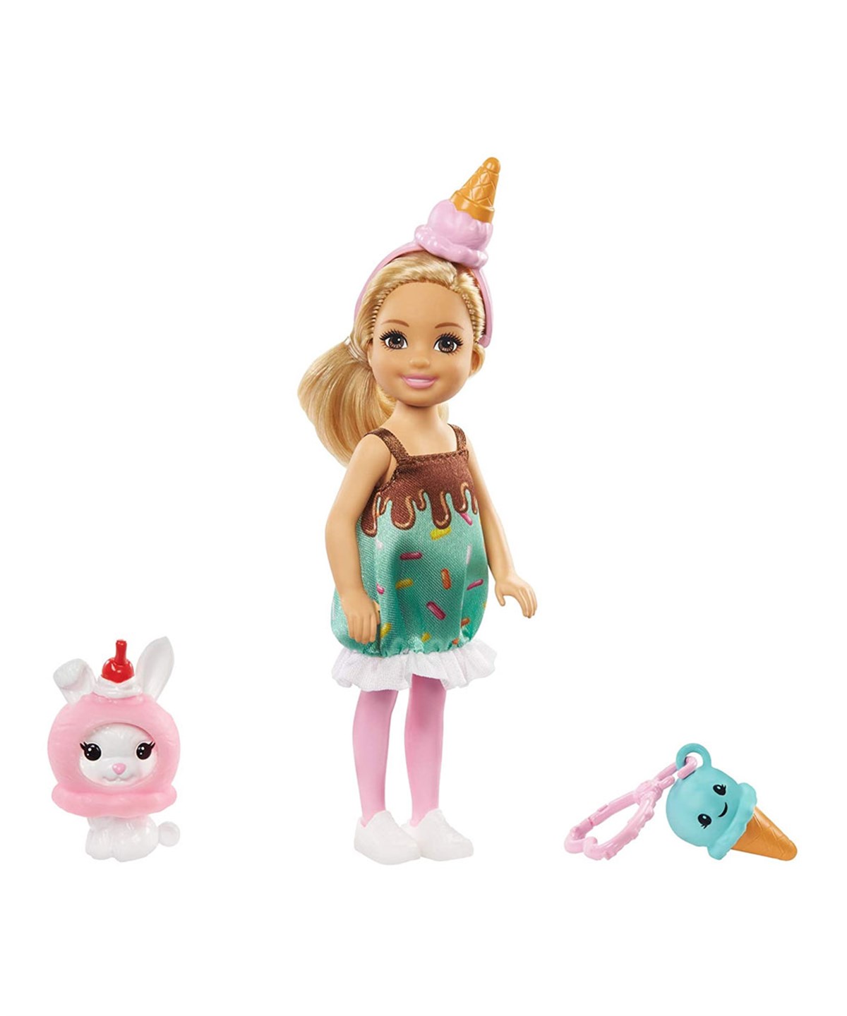Evcilik Aksesuarları, Barbie, Barbie Kostümlü Chelsea ve Hayvancığı Oyun Setleri GHV69 GHV72