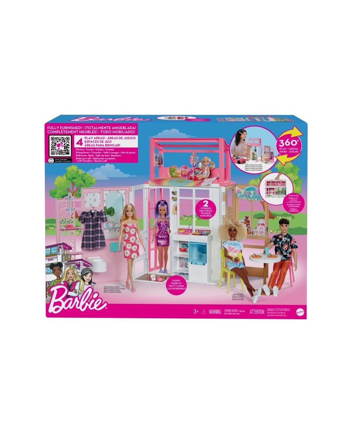 Evcilik Aksesuarları, Barbie, Barbienin Taşınabilir Portatif Evi HCD47