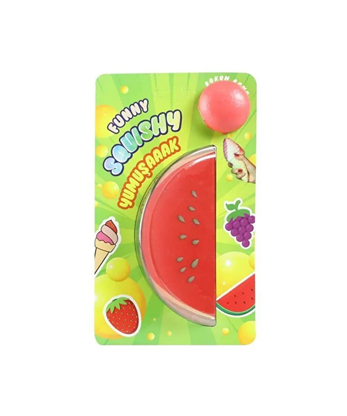 Evcilik Aksesuarları, MEGA OYUNCAK, Funny Squishy Karpuz