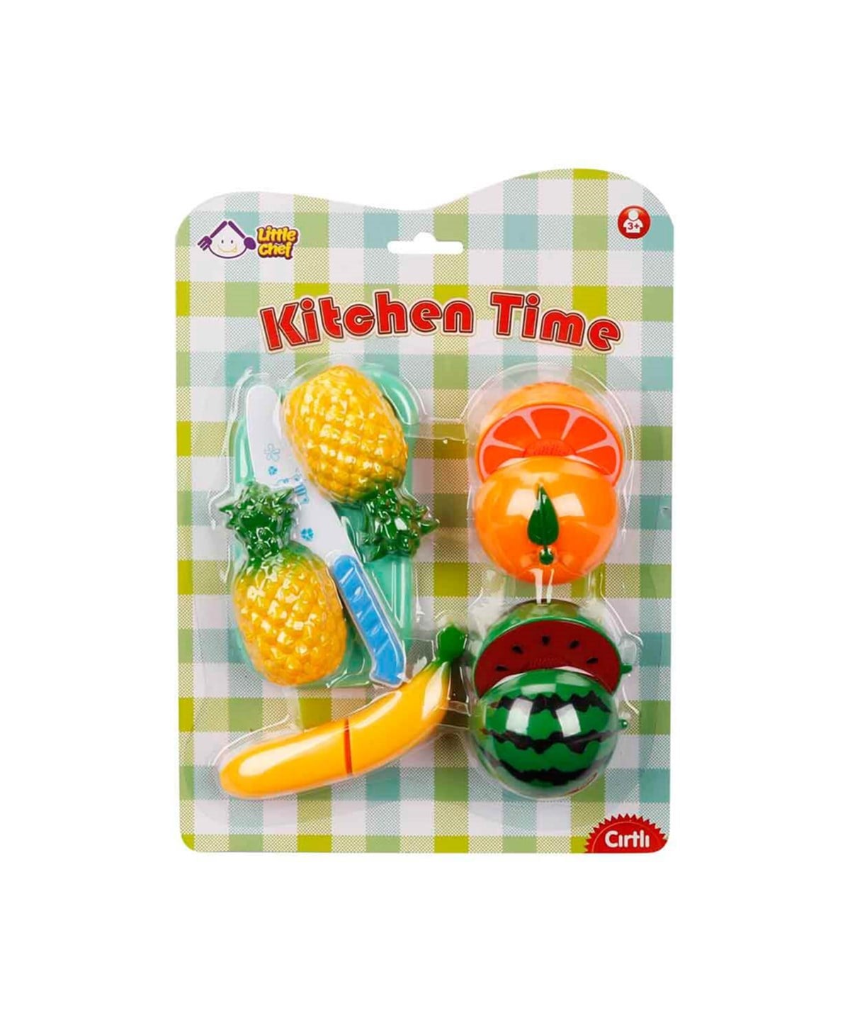 Evcilik Aksesuarları, Sunman, Little Chef Kesme Tahtalı Meyve ve Sebze Seti 02355 Karpuz