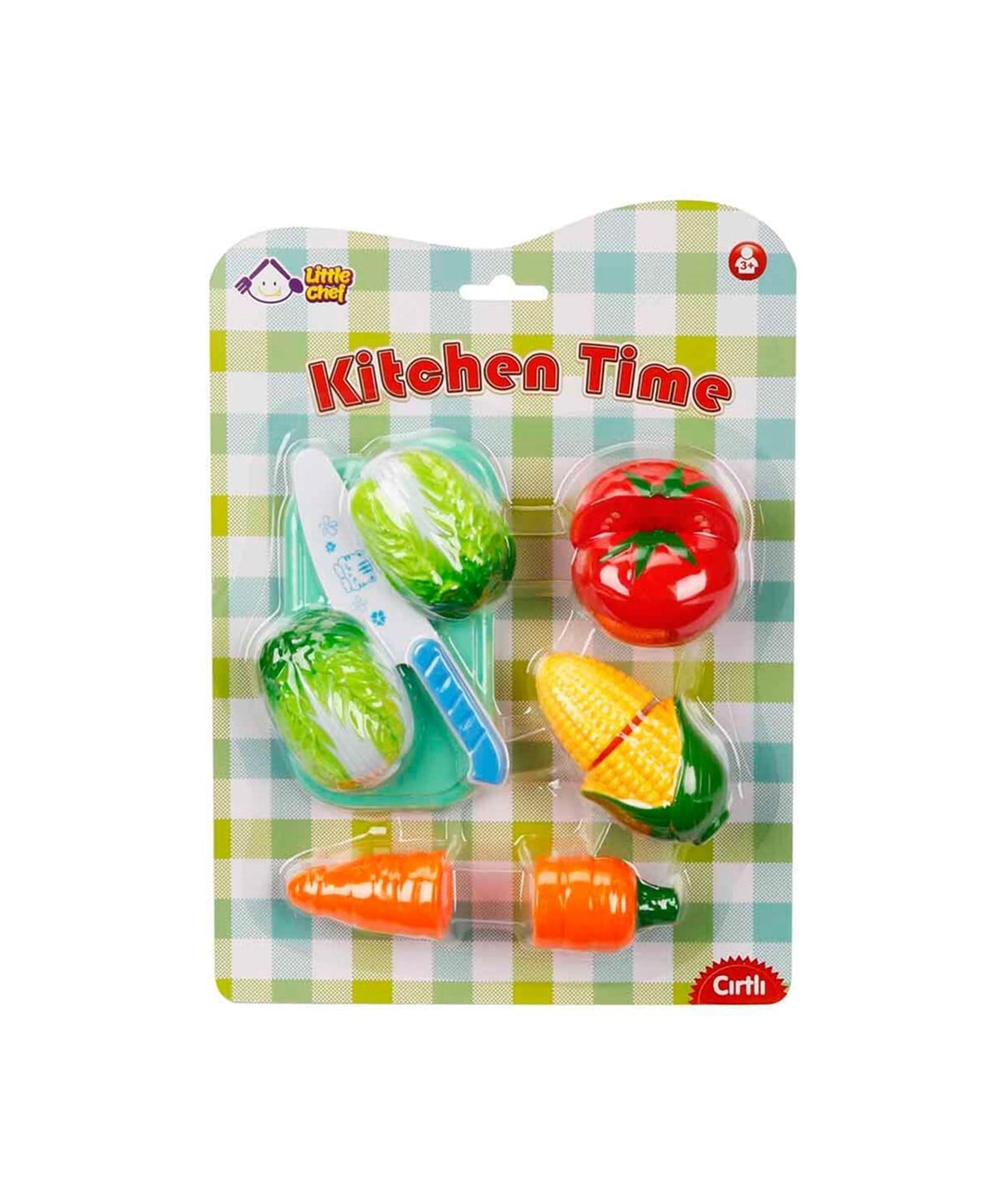 Evcilik Aksesuarları, Sunman, Little Chef Kesme Tahtalı Meyve ve Sebze Seti 02355 Domates